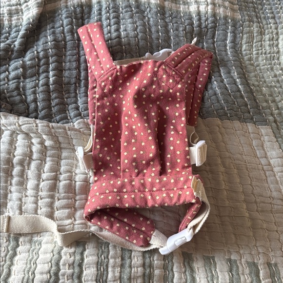 Olli Ella Dinkum Dolls Carrier Sweetheart Red Heart Flowers Floral - Picture 6 of 6